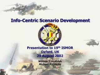 Info-Centric Scenario Development