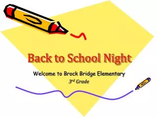 Back to School Night