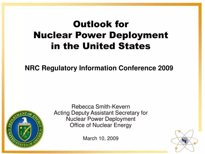 outlook for nuclear power deployment in the united states