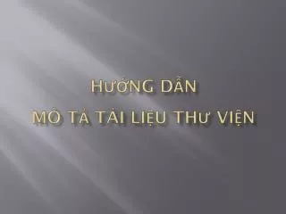 h ng d n m t t i li u th vi n