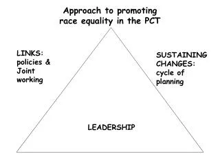 Approach to promoting race equality in the PCT