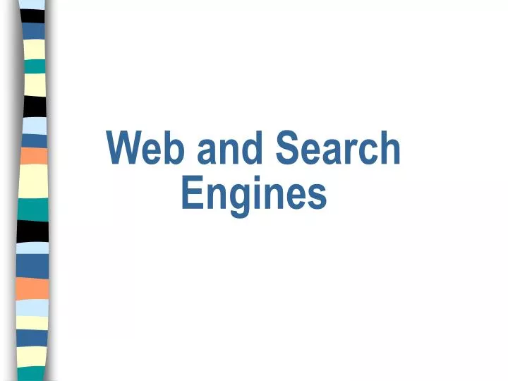 web and search engines