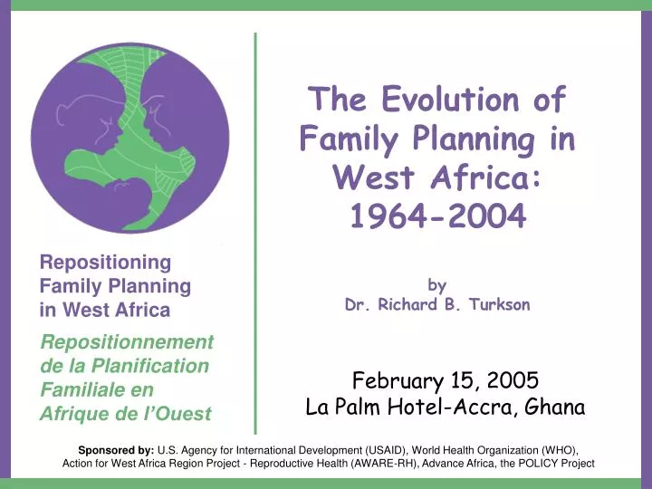 the evolution of family planning in west africa 1964 2004 by dr richard b turkson