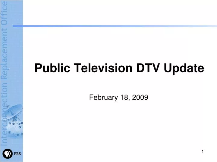 public television dtv update