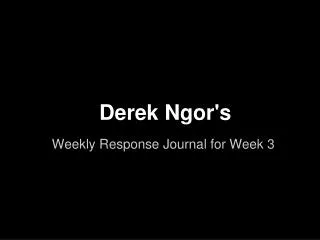 Derek Ngor's