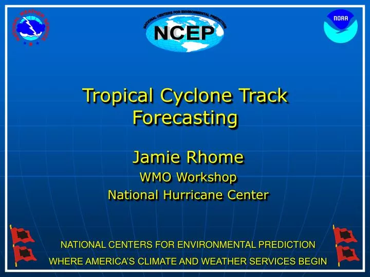 tropical cyclone track forecasting