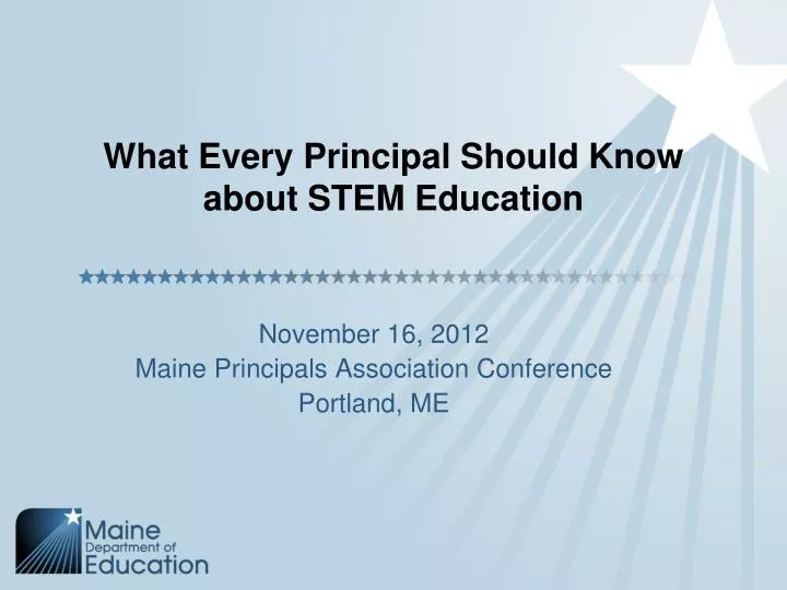 what every principal should know about stem education