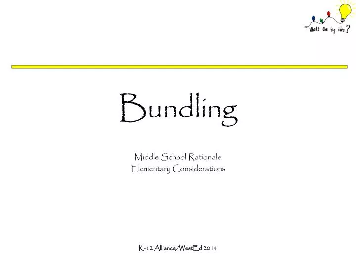 bundling