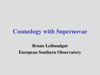 Cosmology with Supernovae