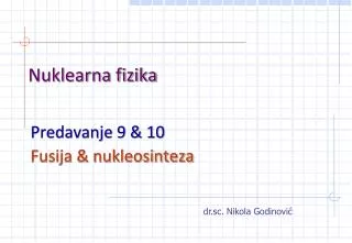 nuklearna fizika