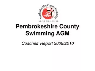 Pembrokeshire County Swimming AGM