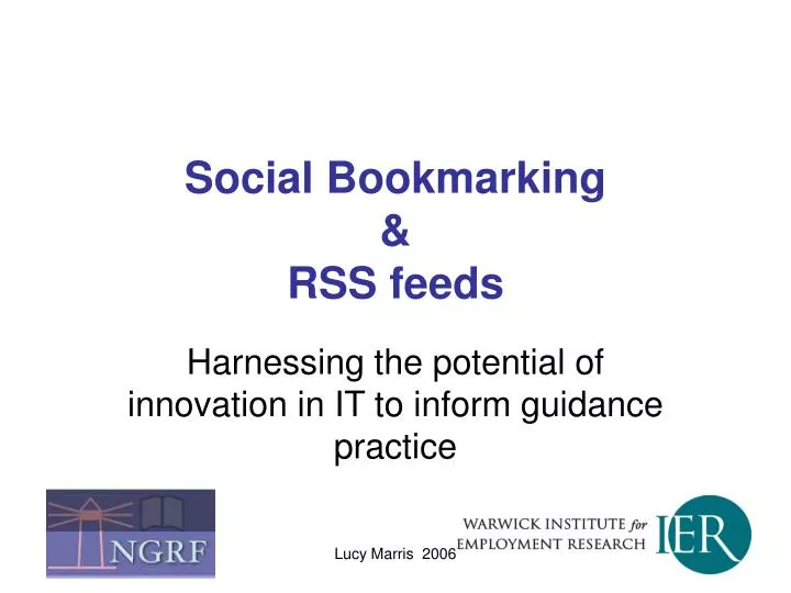 social bookmarking rss feeds