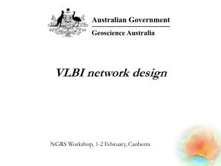 VLBI network design