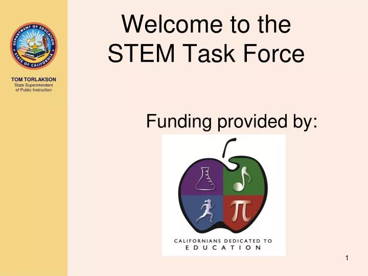 welcome to the stem task force