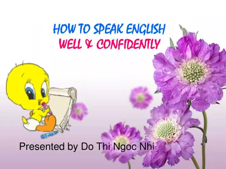 how to speak english well confidently