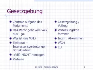 gesetzgebung