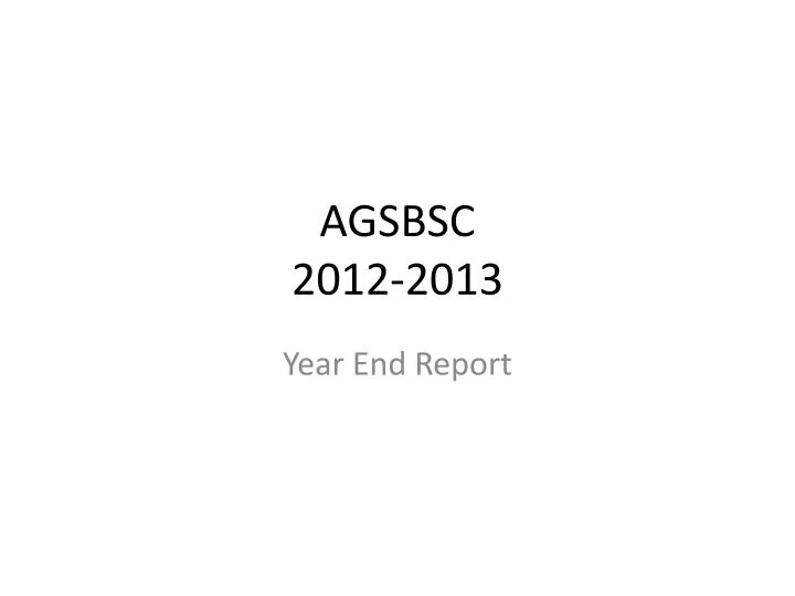 agsbsc 2012 2013