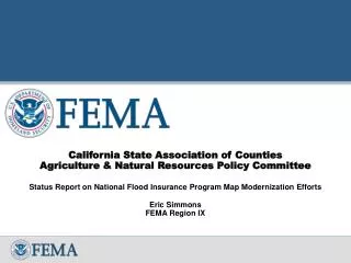 California State Association of Counties Agriculture &amp; Natural Resources Policy Committee
