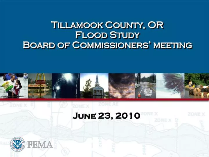 tillamook county or flood study board of commissioners meeting