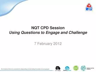 NQT CPD Session Using Questions to Engage and Challenge