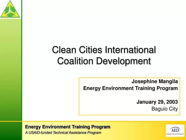 clean cities international coalition development