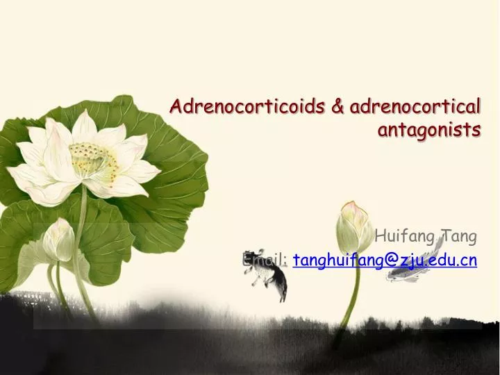 adrenocorticoids adrenocortical antagonists