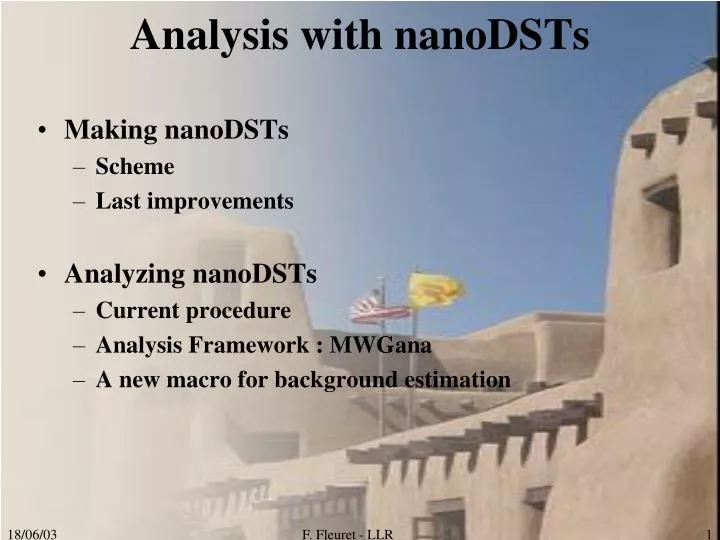 analysis with nanodsts