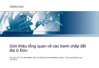 gi i thi u t ng quan v c c tranh ch p t ai c