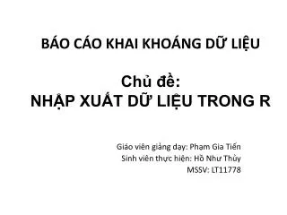 b o c o khai kho ng d li u ch nh p xu t d li u trong r
