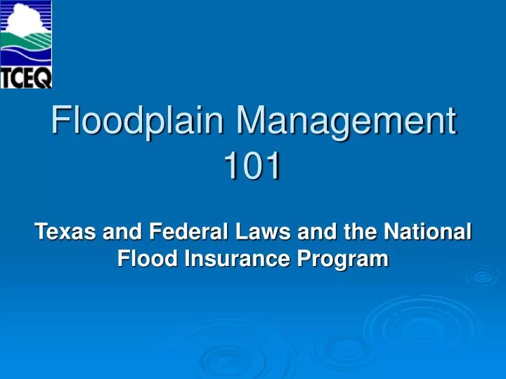 floodplain management 101