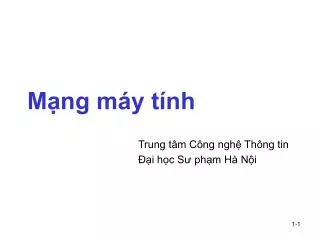 m ng m y t nh