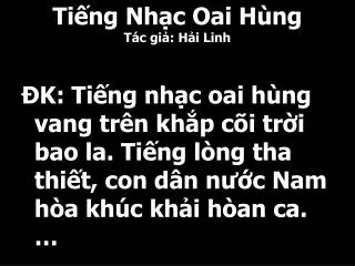 ti ng nh c oai h ng t c gi h i linh