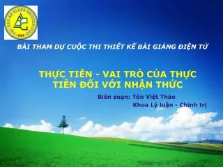 b i tham d cu c thi thi t k b i gi ng i n t