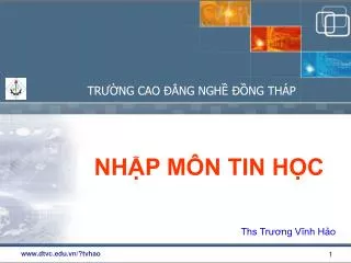 nh p m n tin h c