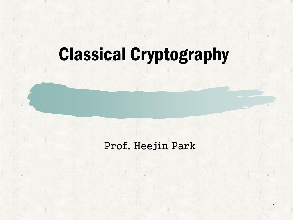 PPT - Classical Cryptography PowerPoint Presentation, free download ...