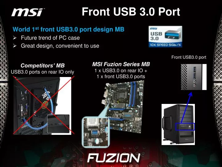 front usb 3 0 port