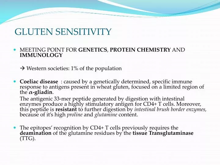 gluten sensitivity