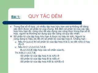 b i 1 quy t c m