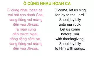 c ng nhau hoan ca