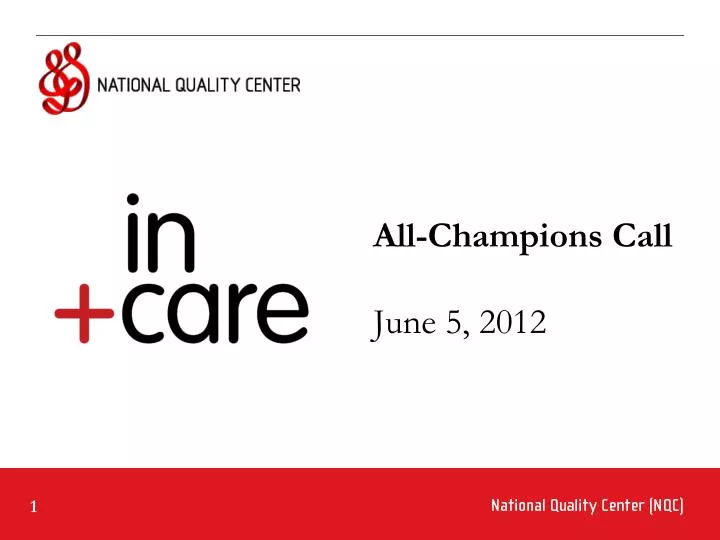 all champions call june 5 2012