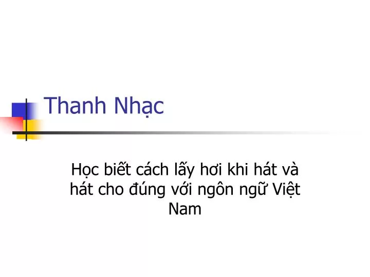 thanh nh c