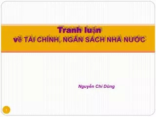 tranh lu n v t i ch nh ng n s ch nh n c