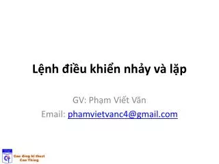 l nh i u khi n nh y v l p