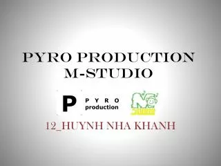 pyro production m studio