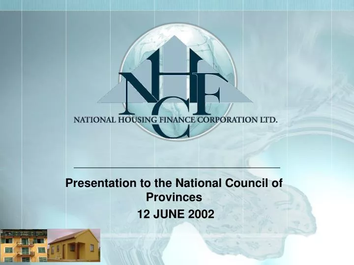 presentation to the national council of provinces 12 june 2002