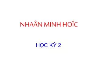 nha n minh ho c