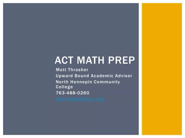 act math prep