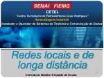 Redes locais e de longa distância - slide 1