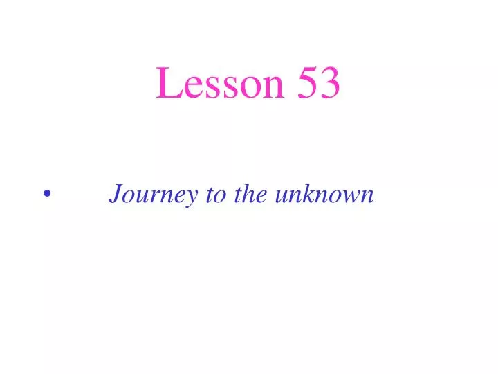 lesson 53