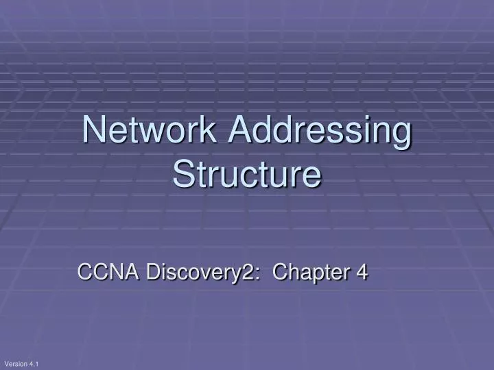 network addressing structure
